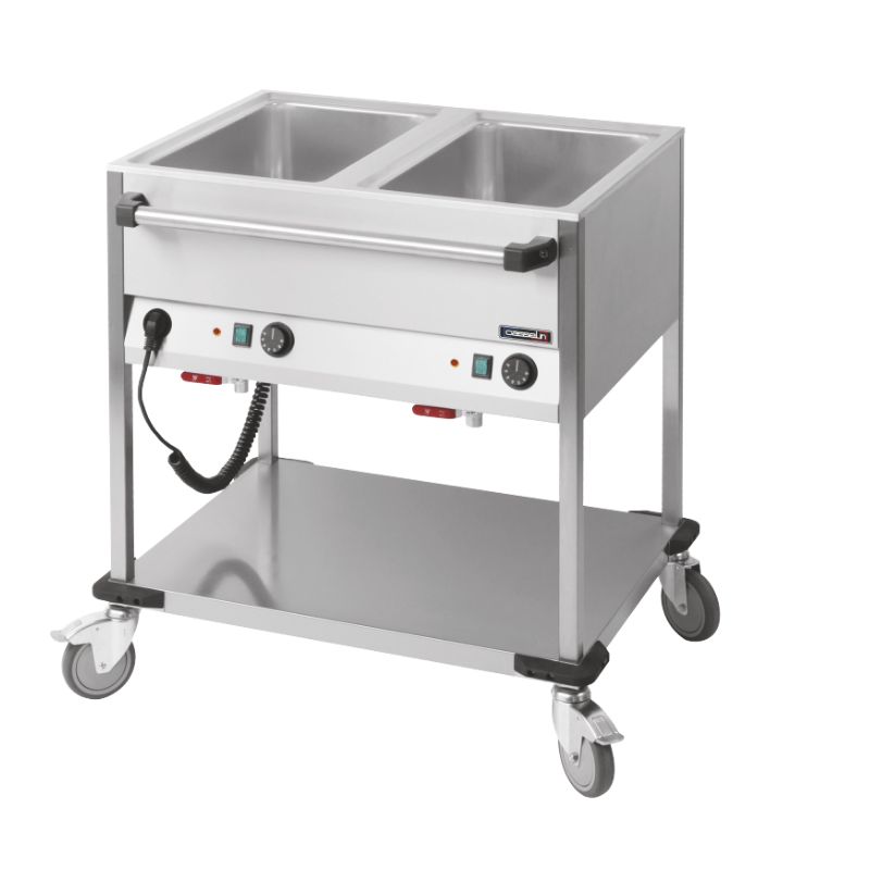 CASSELIN - CHARIOT BAIN-MARIE À EAU 2 X GN 1/1
