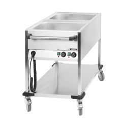 CASSELIN - CHARIOT BAIN-MARIE À EAU 2 X GN 1/1