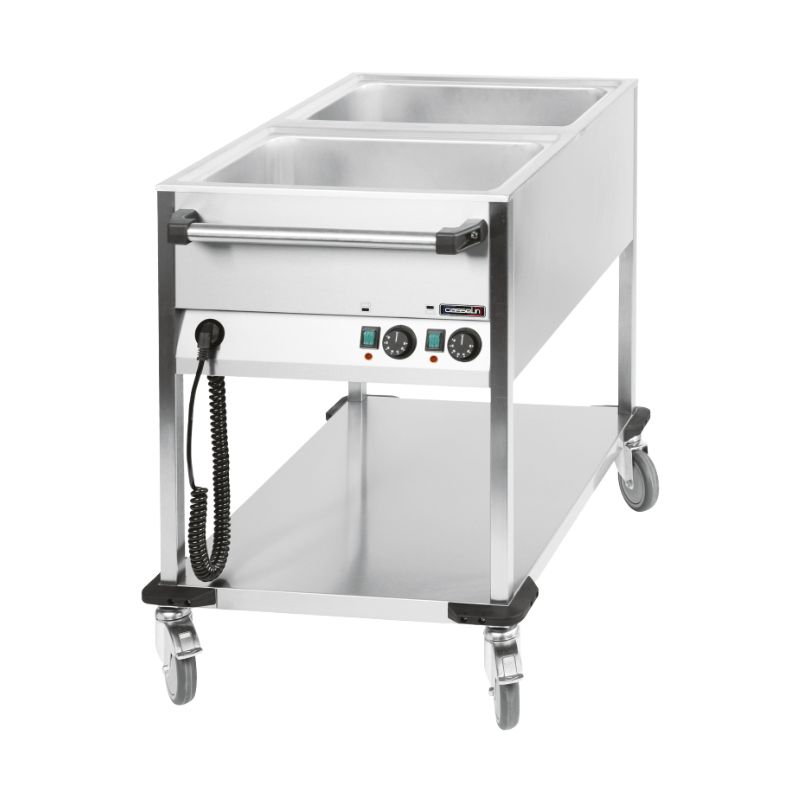 CASSELIN - CHARIOT BAIN-MARIE À EAU 2 X GN 1/1