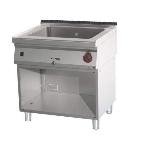 CASSELIN - BAIN-MARIE GN 2/1 200 MM AVEC VANNE DE VIDANGE ET SOUBASSEMENT 80 ligne 700