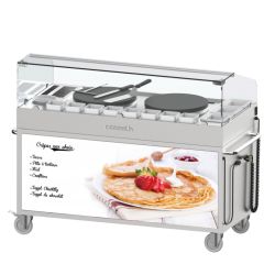 CHARIOT À CRÊPIÈRES DOUBLE 40 ENCASTRÉES