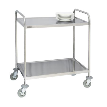 CASSELIN - CHARIOT EN INOX 2 PLATEAUX