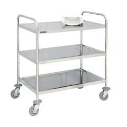 CASSELIN - CHARIOT EN INOX 3 PLATEAUX