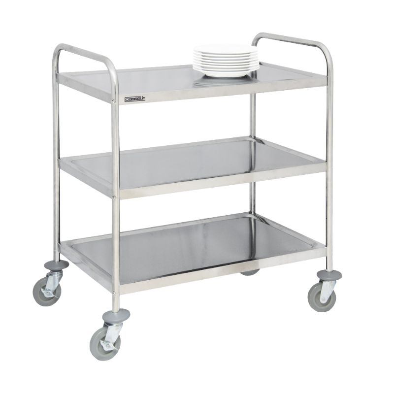 CASSELIN - CHARIOT EN INOX 3 PLATEAUX