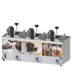 DISTRIBUTEUR À SAUCE AVEC POMPE ET BEC CHAUFFANT TRIPLE