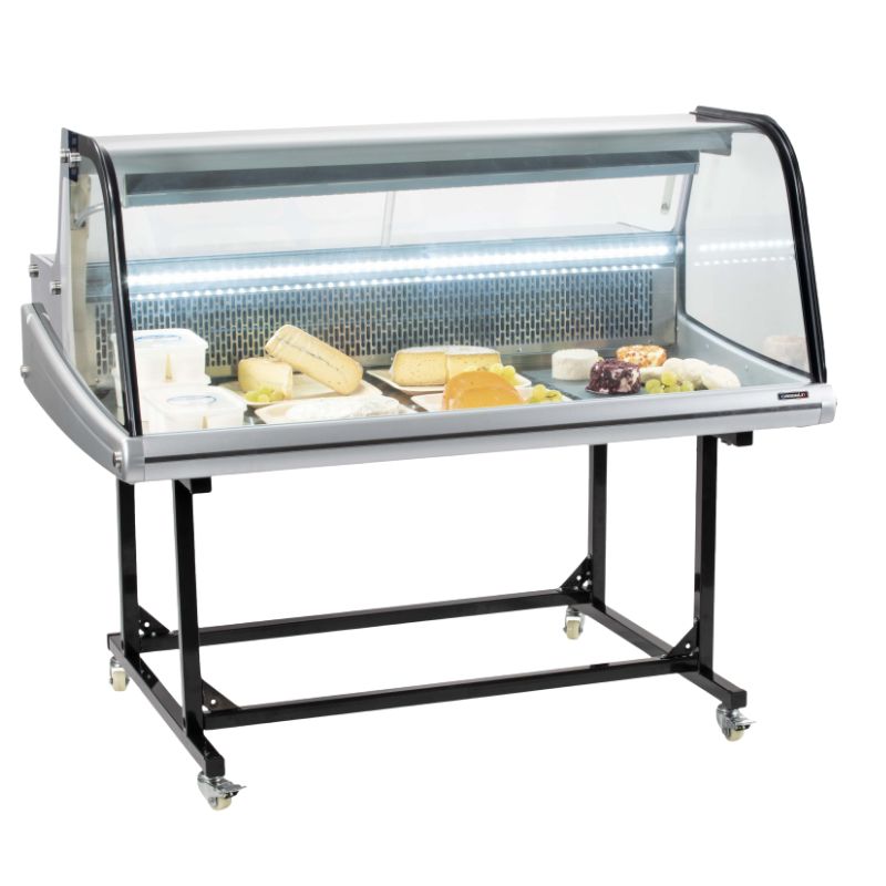 CASSELIN - VITRINE RÉFRIGÉRÉE DE MARCHÉ 256L SUR CHARIOT