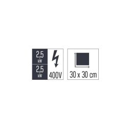 FOURNEAU ÉLECTRIQUE À POSER 2 PLAQUES COUP DE FEU 40