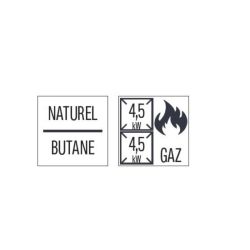 FOURNEAU GAZ À POSER 2 FEUX L 33