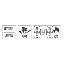 FOURNEAU GAZ À POSER 6 FEUX P 99