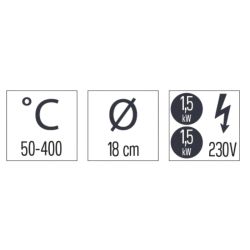 FOURNEAU ÉLECTRIQUE À POSER 2 FEUX 33