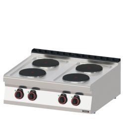 FOURNEAU ÉLECTRIQUE À POSER 4 FEUX 80