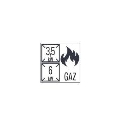 FOURNEAU GAZ À POSER 2 FEUX 40