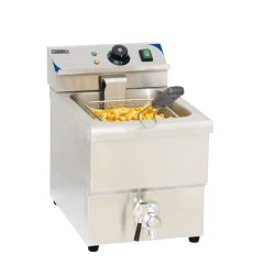 FRITEUSE ÉLECTRIQUE AVEC VANNE DE VIDANGE 8 LITRES