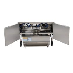 FRITEUSE ÉLECTRIQUE AVEC RELEVAGE AUTOMATIQUE ET FILTRATION 4X12 LITRES 17+17KW