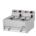 FRITEUSE ÉLECTRIQUE AVEC VANNE DE VIDANGE 2X8 LITRES 66