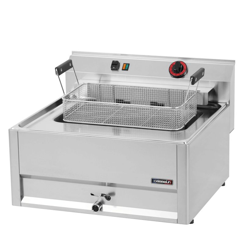 FRITEUSE ÉLECTRIQUE À POSER AVEC VANNE DE VIDANGE 16 LITRES 66
