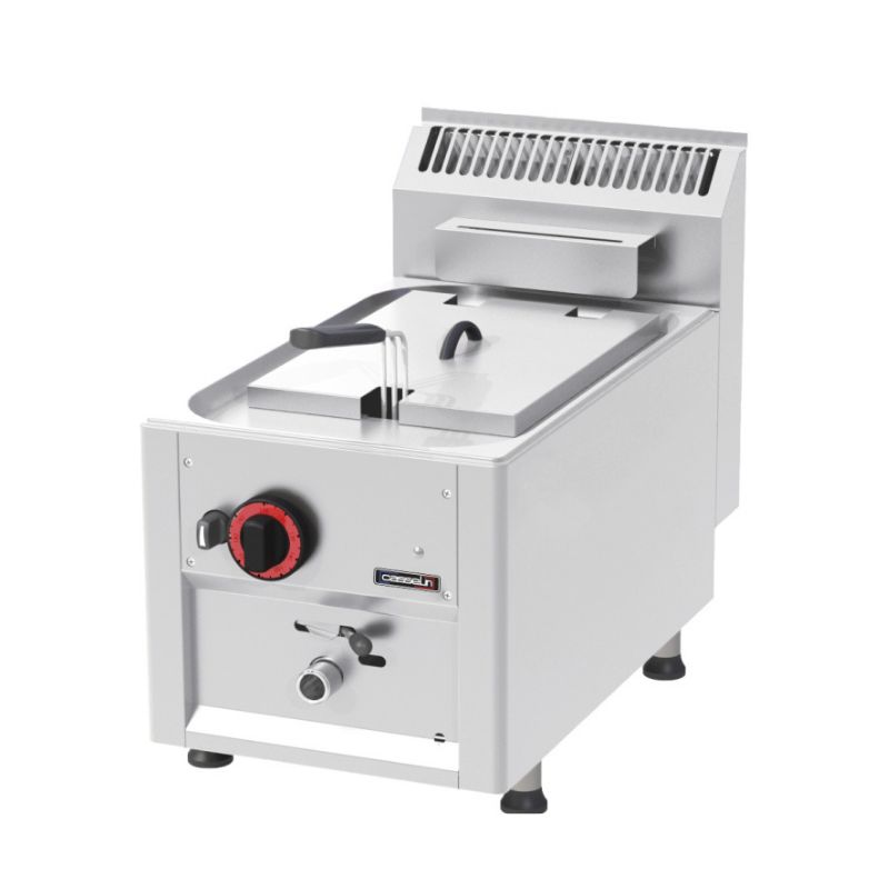FRITEUSE GAZ À POSER AVEC VANNE DE VIDANGE 8 LITRES 33 ligne 600