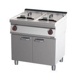 FRITEUSE ÉLECTRIQUE AVEC SOUBASSEMENT 2X17 LITRES 80
