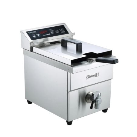 FRITEUSE À INDUCTION AVEC VANNE DE VIDANGE 8 LITRES