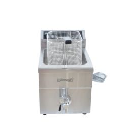 FRITEUSE À INDUCTION AVEC VANNE DE VIDANGE 8 LITRES