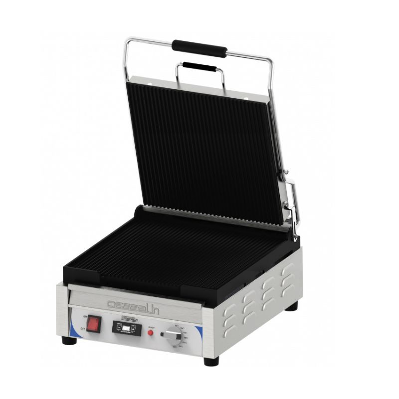 CASSELIN - GRILL PANINI XL PREMIUM RAINURÉE - LISSE AVEC MINUTEUR