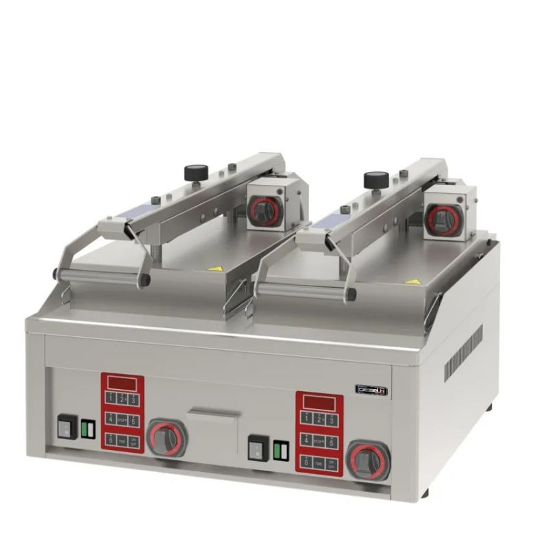 CASSELIN - GRILL À RABAT - CLAM ÉLECTRIQUE SEMI AUTOMATIQUE DOUBLE