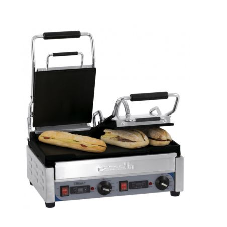 CASSELIN - GRILL PANINI DOUBLE PREMIUM LISSE - LISSE AVEC MINUTEUR