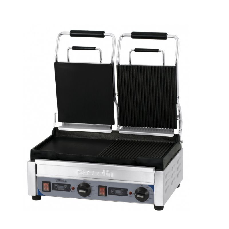 CASSELIN - GRILL PANINI DOUBLE PREMIUM MIXTE AVEC MINUTEUR