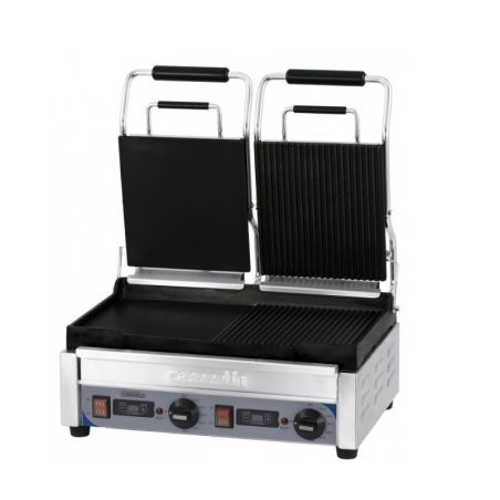 CASSELIN - GRILL PANINI DOUBLE PREMIUM MIXTE AVEC MINUTEUR