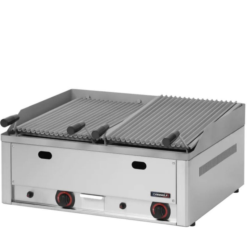 CASSELIN - GRILL À PIERRE DE LAVE DOUBLE