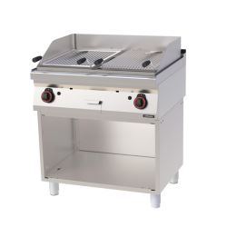 CASSELIN - GRILL PIERRE DE LAVE DOUBLE AVEC SOUBASSEMENT 80