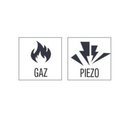 CASSELIN - GRILL PIERRE DE LAVE DOUBLE AVEC SOUBASSEMENT 80