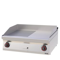 PLAQUE À SNACKER FONTE RAINURÉE LISSE 80 ligne 700