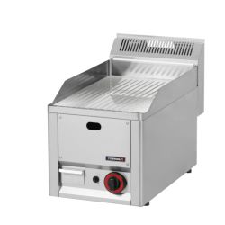 CASSELIN - PLAQUE À SNACKER CHROME RAINURÉE 33 GAZ ligne 600