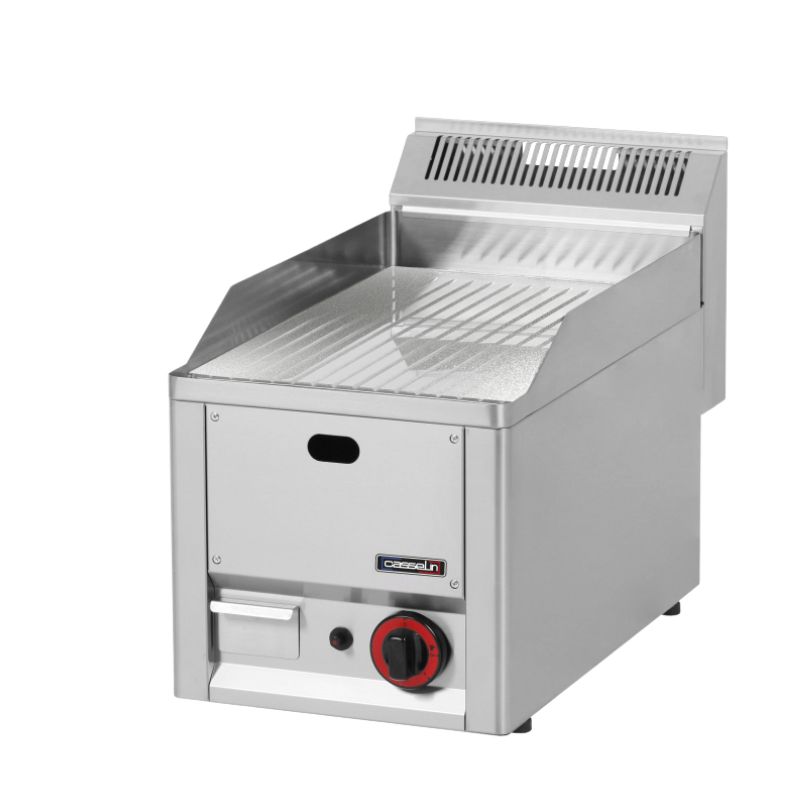 CASSELIN - PLAQUE À SNACKER CHROME RAINURÉE 33 GAZ ligne 600