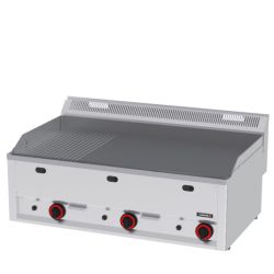 CASSELIN - PLAQUE À SNACKER FONTE RAINURÉE LISSE 99 GAZ ligne 600