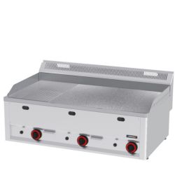 CASSELIN - PLAQUE À SNACKER CHROME RAINURÉE TEXTURÉE 99 GAZ ligne 600