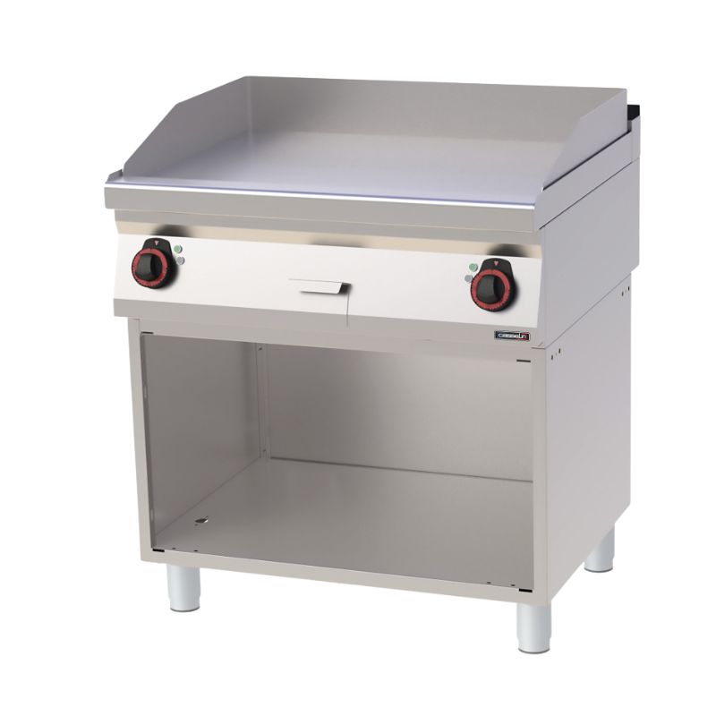 PLAQUE À SNACKER CHROME LISSE AVEC SOUBASSEMENT 80ligne 700