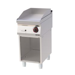 PLAQUE À SNACKER CHROME RAINURÉE AVEC SOUBASSEMENT 40ligne 700