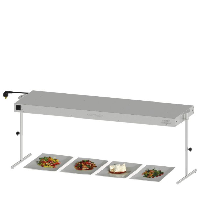 CASSELIN - RAMPE CHAUFFANTE INFRAROUGE DOUBLE AVEC ÉCLAIRAGE 600