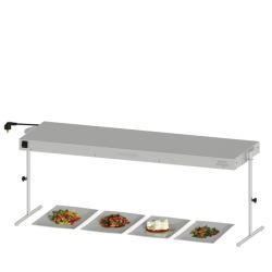 CASSELIN - RAMPE CHAUFFANTE INFRAROUGE DOUBLE AVEC ÉCLAIRAGE 1500