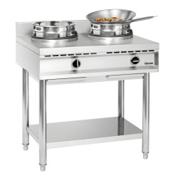 Wok, 2 brûleurs