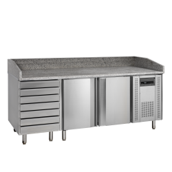 Table à pizza  +2 à +10 °C...