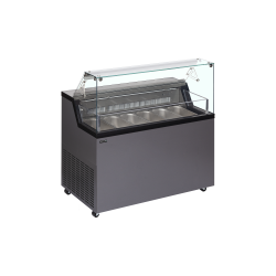 Vitrine pour glace en bac