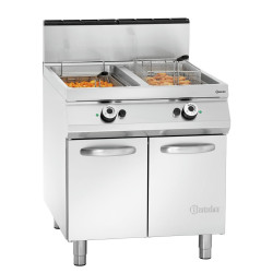 Friteuse à gaz avec 2 cuves
