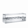 FURNOTEL  - SALADETTE VITREE A POSER - 120 cm - 5x GN 1/4  - VITRAGE DROIT