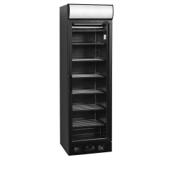 Congélateur vitré noir -24...