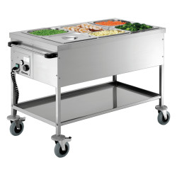 Chariot bain-marie 3 x 1/1 GN
