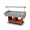 BUFFET CHAUD CENTRAL - 4 BACS GN1/1