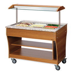 Chariot buffet, chaud, 3x...